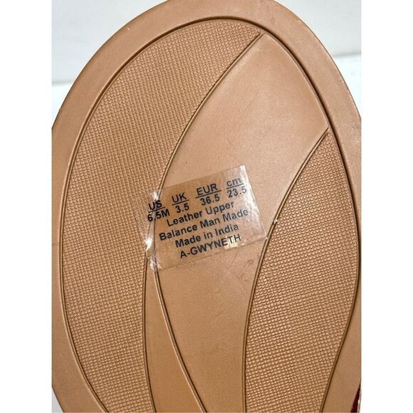 Sarto by Franco Sarto Sandals Womens Size 6.5 Leather Gwyneth Slip On Shoes - Picture 10 of 11